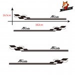 Car Accessories Car Vehicle Auto Decals Wraps Body Graphics Fiesta Vinyl Car Van Styling Side Stripes Sticker for Ford Fiesta